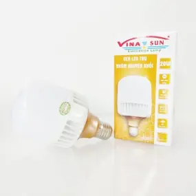 Bóng đèn led trụ nhôm nguyên khối cao cấp 20W